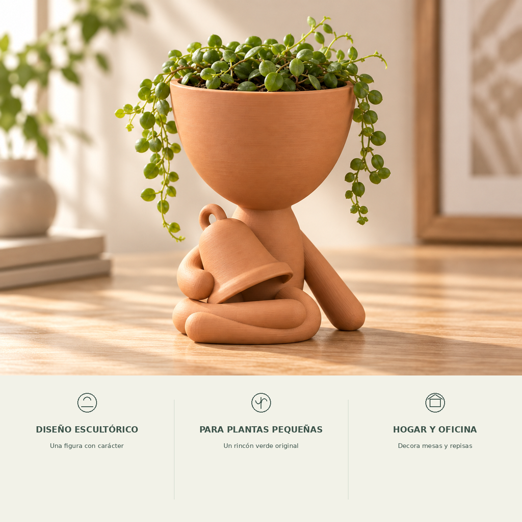 Matera decorativa con campana y beneficios para plantas pequeñas